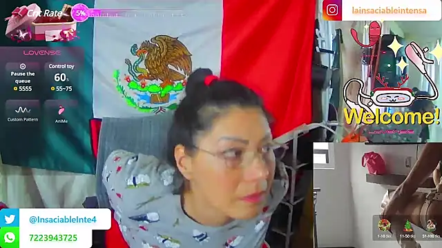 LaInsaciableIntensa online show from March 2025 10:20:01 PM