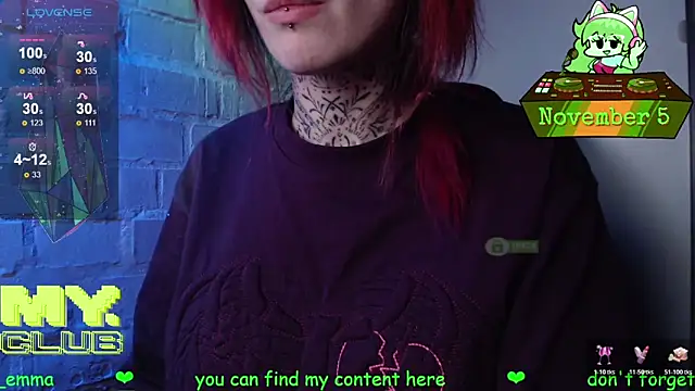 Witch Emma online show from November 2025 07:58:02 PM