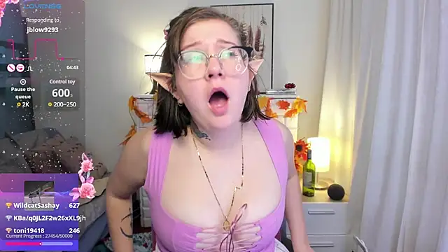 HunnyyLove online show from February 2025 09:12:01 PM